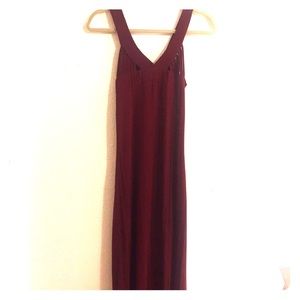 Fun maxi maroon dress